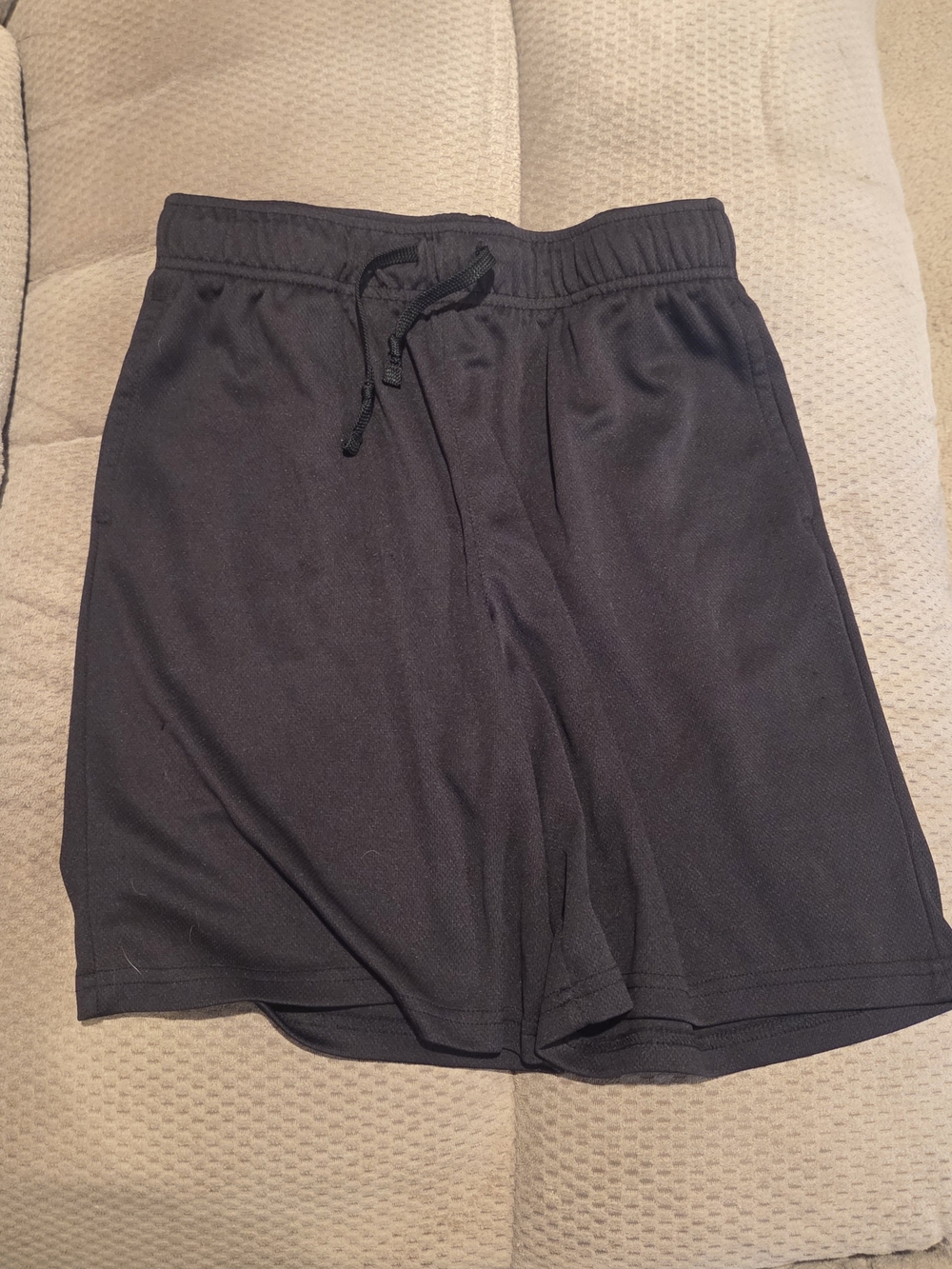 Boy's Tek Gear Black Athletic Drawstring Shorts. 18/20